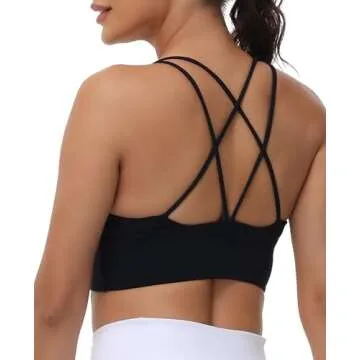 Stylish MotoRun Black Bralette for Fashionable Comfort