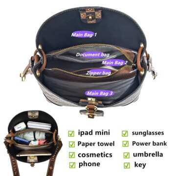 PHEVOS Women Purse and Handbags Tote Bags Fashion Ladies Satchel Shoulder Bag Top Handle Hobo Purse(Khaki)