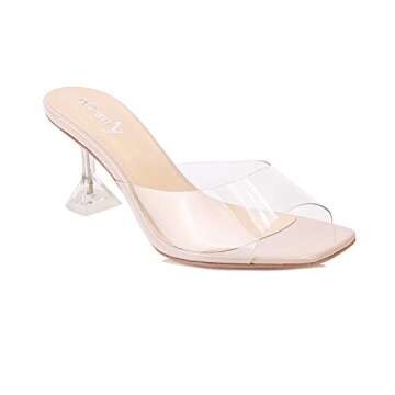 Shop Vivianly Women's Clear Heels - Elegant & Versatile