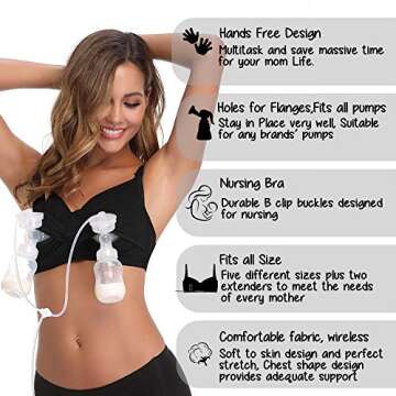 Hands-Free Nursing Bra for Comfortable Pumping Support