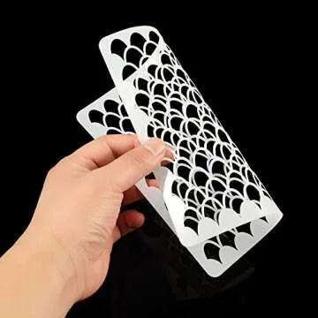 9PCS 12 Inch Animal Print Stencils for Painting on Wood Wall Fabric, CINPIUK Large Safari Animal Print Airbrush Stencil Snakeskin Leopard Zebra Alligator Scale Reusable Templates DIY Crafts