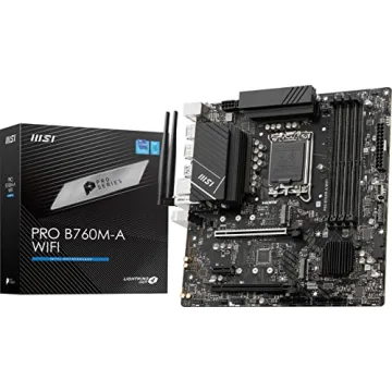 MSI PRO B760M-A WiFi ProSeries Motherboard for 12th/13th/14th Gen Intel