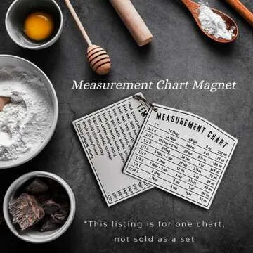 Kitchen Baking Measurement Conversion Chart Magnet
