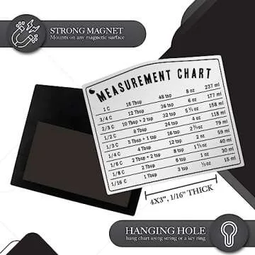 Kitchen Baking Measurement Conversion Chart Magnet
