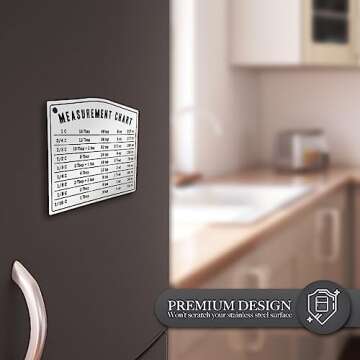 Kitchen Baking Measurement Conversion Chart Magnet