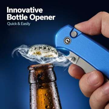 CIVIVI Pocket Folding Knife- Thumb Stud Opener for EDC, 2.98" 14C28N Blade Aluminum Handle, Qubit Ut...