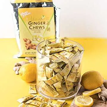 Prince of Peace Ginger Chews With Lemon, 1 lb. – Candied Natural Candy