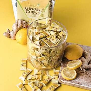 Prince of Peace Ginger Chews With Lemon, 1 lb. – Candied Natural Candy
