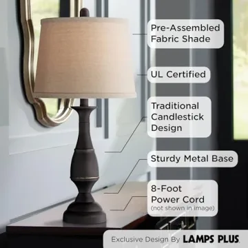 Elegant Regency Hill Ben Table Lamps for Home Decor