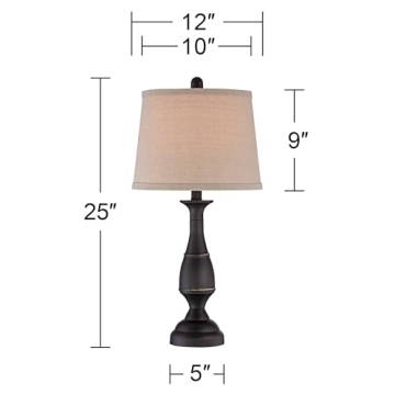 Elegant Regency Hill Ben Table Lamps for Home Decor