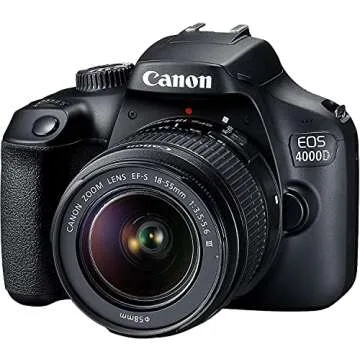 Canon EOS 4000D Rebel T100 DSLR Camera with EF-S 18-55mm and EF 75-300mm III Lenses Bundle