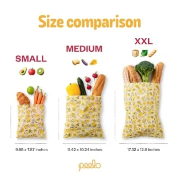 Peelo Beeswax Food Wrap Bag - XXL Sustainable Kitchen Wraps