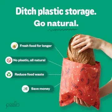 Peelo Beeswax Food Wrap Bag - XXL Sustainable Kitchen Wraps