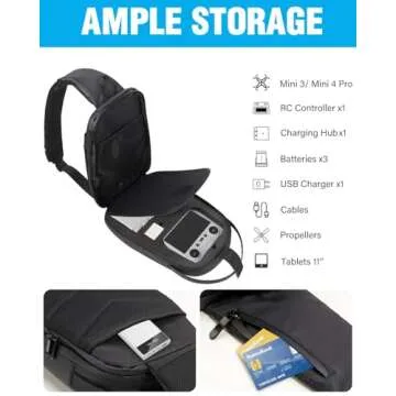 PEKREWS DJI Mini 3 & 4 Pro Portable Drone Bag