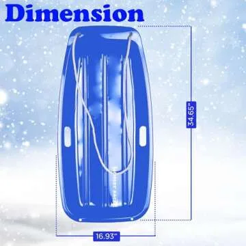 Slippery Racer Cold-Resistant Kids Toboggan Sled 35 Inch