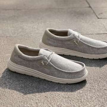 Bruno Marc Mens Slip-on Stretch Loafers Casual Shoes Lightweight Comfortable Boat Shoes, Beige - 13 ...