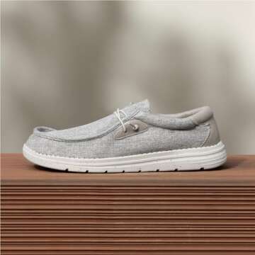 Bruno Marc Mens Slip-on Stretch Loafers Casual Shoes Lightweight Comfortable Boat Shoes, Beige - 13 (Breeze)