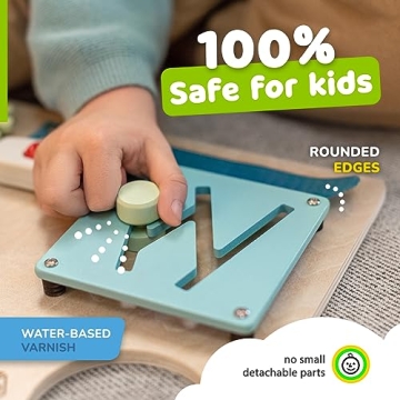 Montessori Busy Board for Toddlers - 10 Educational Activities