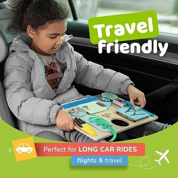 Montessori Busy Board for Toddlers - 10 Educational Activities