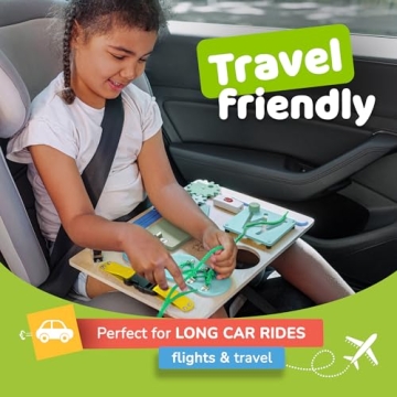 Montessori Busy Board for Toddlers - 10 Educational Activities