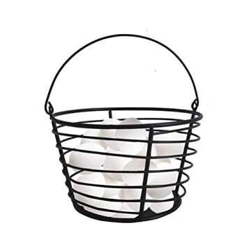 NIRMAN Rustic Wire Picnic Basket, Serving, Basket for Egg, Fruit, Kitchen, Restaurant, Home Dinning,...