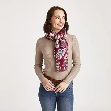 Vera Bradley Paisley Jamboree Fringe Scarf - Lightweight