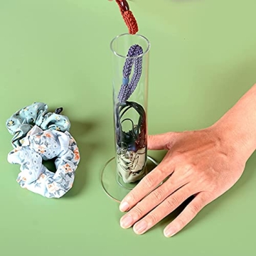 Stylish ByKen Acrylic Scrunchie Holder Organizer Set for Hair Ties