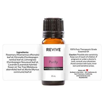 Purify Essential Oil Blend by Revive Essential Oils - REVIVEEO - 100% Pure Therapeutic Grade, for Di...