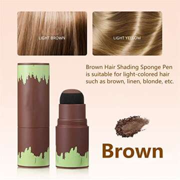 Hairline Powder Stick, Hair Shadow Filler Pen for Root Touch Up, Waterproof Cover Gray and Thin Hair...