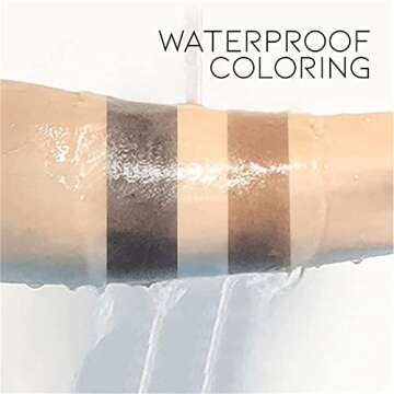 Hairline Powder Stick, Hair Shadow Filler Pen for Root Touch Up, Waterproof Cover Gray and Thin Hair (Dark Brown)