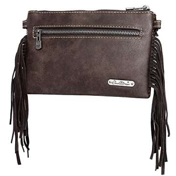 Montana West Cowhide Leather Crossbody Bag For Women Western Cowgirl Small Clutch Shoulder Bag RLH-018CF