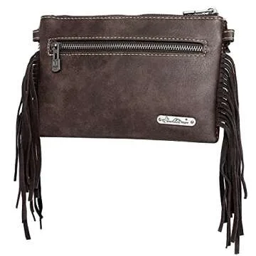Montana West Cowhide Leather Crossbody Bag For Women Western Cowgirl Small Clutch Shoulder Bag RLH-018CF