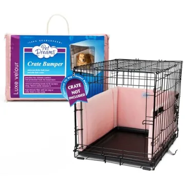 Pet Dreams Dog Crate Bumper - Comfy Dog Crate Liner & Tail Protector