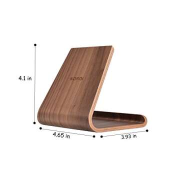 SAMDI iPad Stand for Kitchen – Elegant Wood Holder