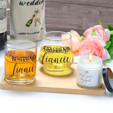 Engagement Gifts for Couples Gifts for Newly Engaged Couple Engagement Gifts for Her Fiance Gifts fo...