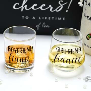 Engagement Gifts for Couples Gifts for Newly Engaged Couple Engagement Gifts for Her Fiance Gifts for Women Future Mrs Gifts Engaged Gift Decorations Happy Engagement Gifts Newly Engaged Gifts for Her