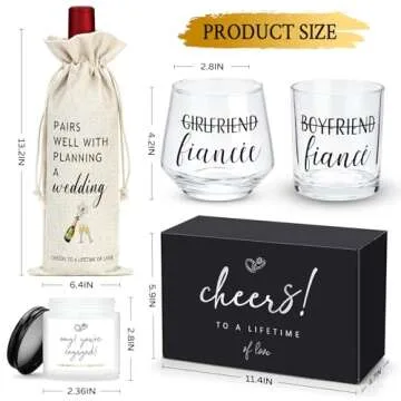 Engagement Gifts for Couples Gifts for Newly Engaged Couple Engagement Gifts for Her Fiance Gifts for Women Future Mrs Gifts Engaged Gift Decorations Happy Engagement Gifts Newly Engaged Gifts for Her