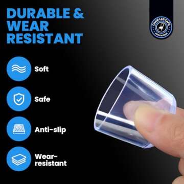 HNYYZL Chair Leg Caps - 16PCS Rubber Floor Protectors