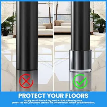 HNYYZL Chair Leg Caps - 16PCS Rubber Floor Protectors