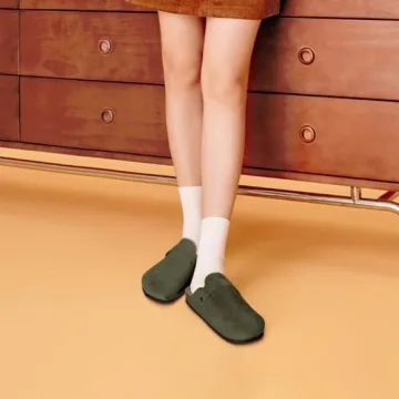 Comfortable Suede Clogs for Women Adjustable Stylish Footwear