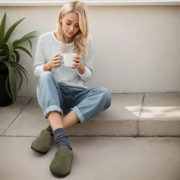 Comfortable Suede Clogs for Women Adjustable Stylish Footwear