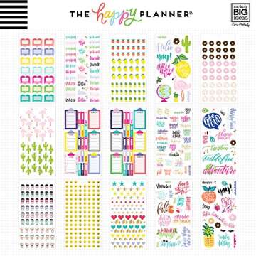 Colorful & Gold Foil Sticker Pack for Happy Planner
