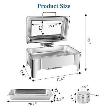 Premium Amhier Chafing Dish for Catering and Parties
