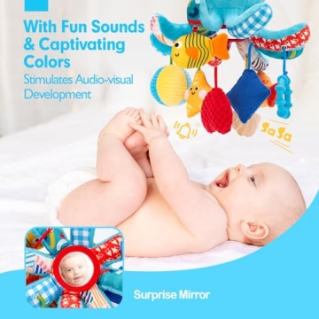 hahaland Baby Octopus Toy - Engaging Sensory Fun for Babies