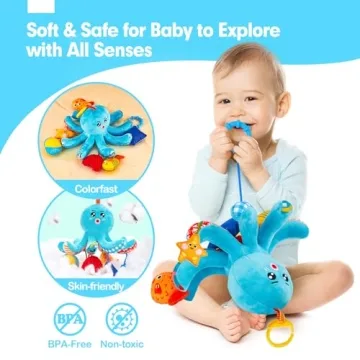 hahaland Baby Octopus Toy - Engaging Sensory Fun for Babies