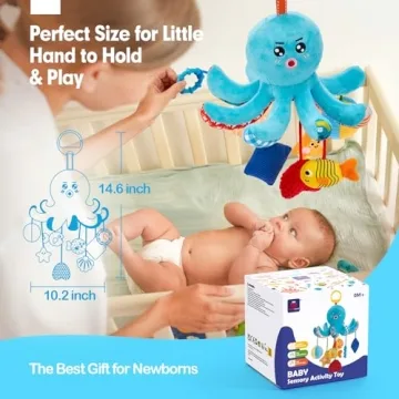 hahaland Baby Octopus Toy - Engaging Sensory Fun for Babies