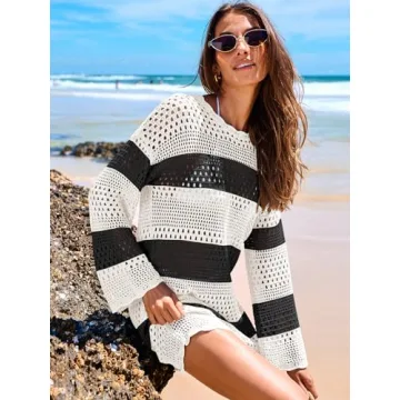 ANRABESS Crochet Swim Cover Up for Stylish Summer Wear
