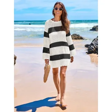 ANRABESS Crochet Swim Cover Up for Stylish Summer Wear