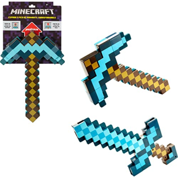 Explore the Mattel Minecraft Sword & Pickaxe Set for Kids