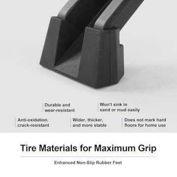 MTRVR Folding High Back Camp Chair with Headrest Pillow, Widened Aluminum Frame Support 600 LBS, Oversized Portable Outdoor Lounge Patio Chair Mesh Back for Camping, Beach, Poolside, Backyard, Garden